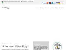Tablet Screenshot of limousineitaly.com